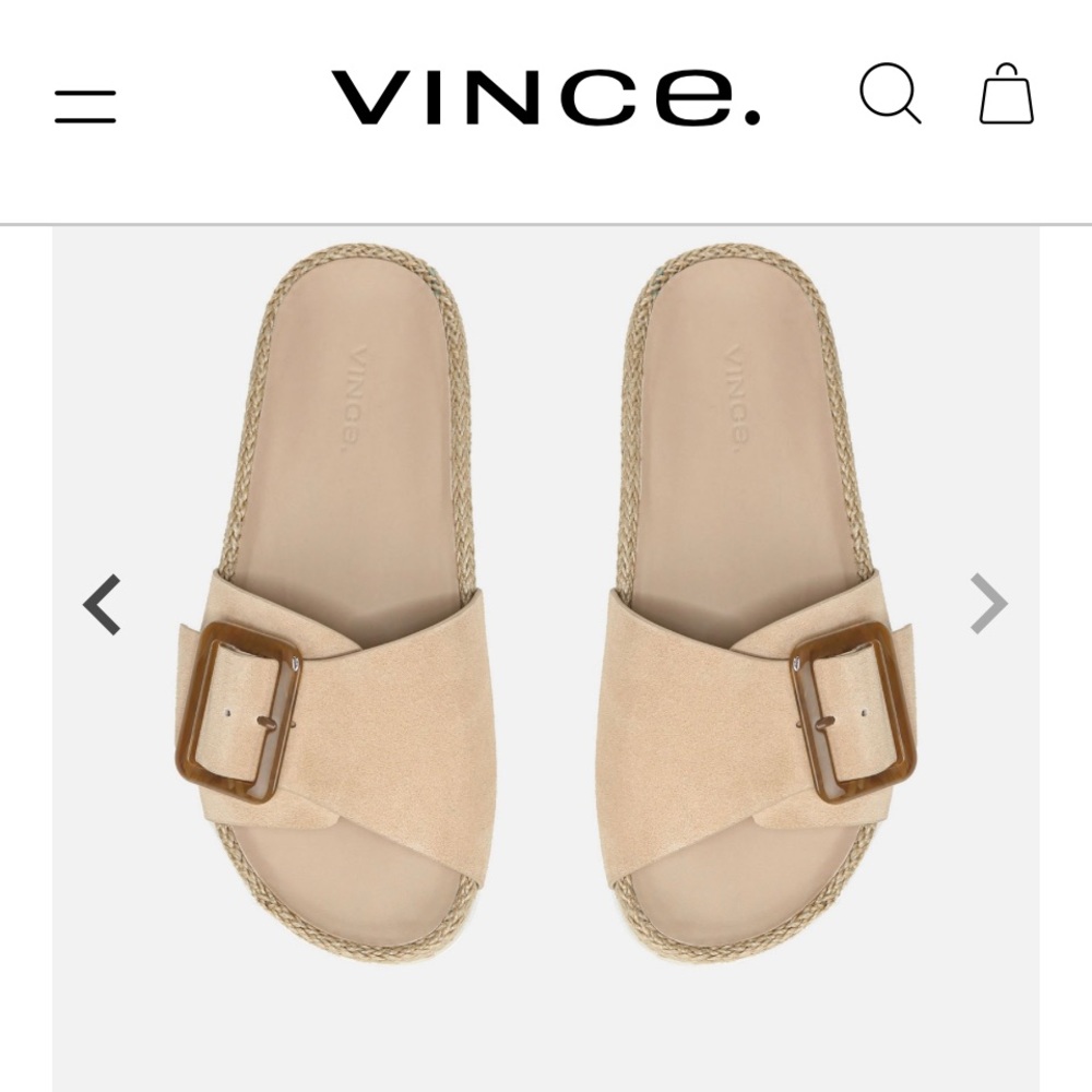 NWT Grant Suede Sandal in Cappuccino - size 8